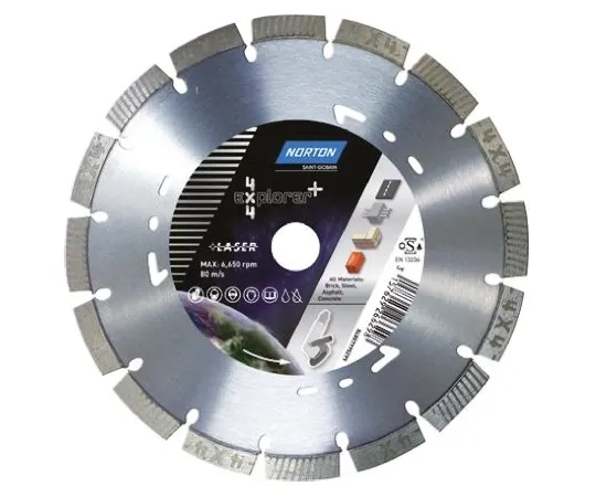 64-1263-44　Norton 4 x 4 Diamond Cutting Disc, 125mm Diameter　70184602019