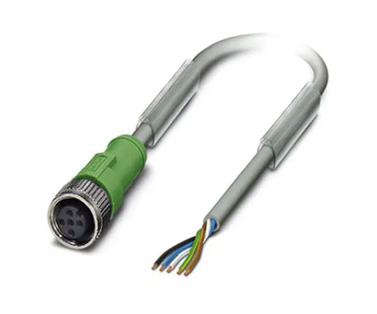 64-1636-18　Phoenix Contact M12 5-Pin Female Cable & Connector　1454419