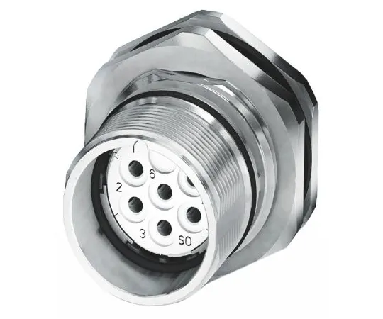 64-1416-12　Phoenix Contact CA-06S1N12HZ00 Series M23 Panel Mount Connector, 6 contacts Socket　1619851