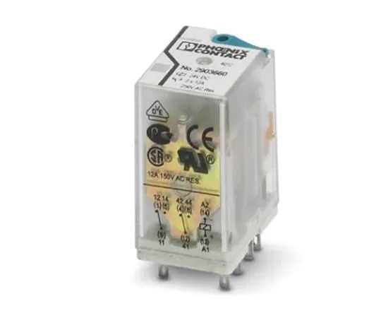 64-1588-83　Phoenix ContactREL-IR2/LDP-125DC/2X21 DPDT Non-Latching Relay Plug In, 125V dc Coil　2903664