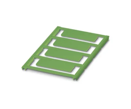 64-1600-59　Phoenix Contact Green Address Label, 49 x 15mm, Pack of 4　0829470