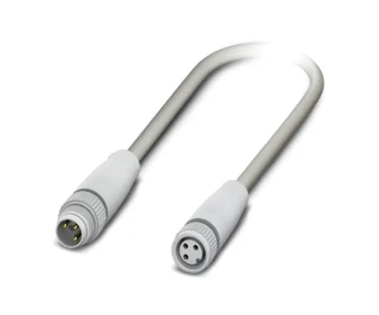 64-1637-55　Phoenix Contact M8 3-Pin - M8 3-Pin Male - Female Cable & Connector　1406491