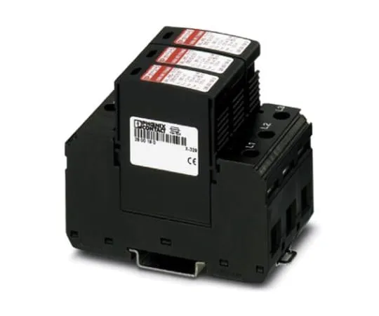 64-1556-39　Phoenix Contact VAL-MS-T1/T2 335/12.5/3+0 Series 335 V ac Maximum Voltage Rating 150kA Maximum Surge Current Lightning　2800189
