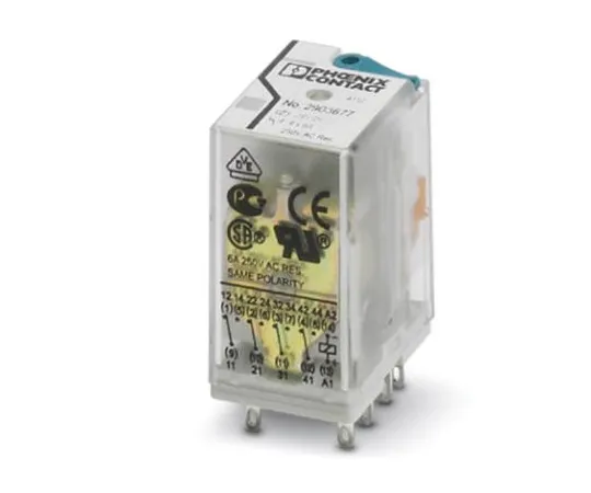 64-1588-72　Phoenix ContactREL-IR4/LDP-110DC/4X21AU 4PDT Non-Latching Relay Plug In, 110V dc Coil　2903673