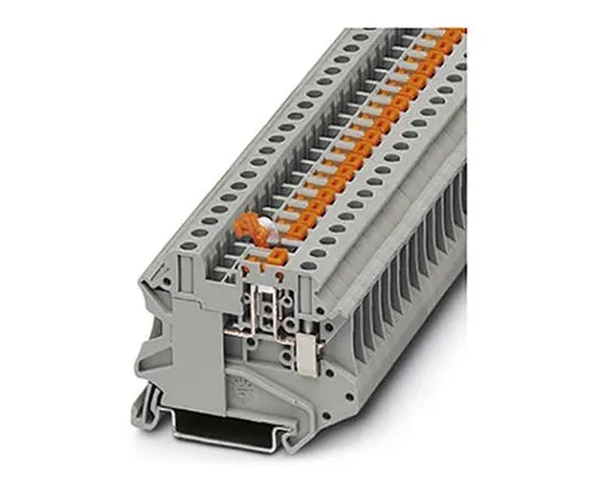64-1601-77　Phoenix Contact, UT 4-MT-P/P TMR Series , 500 V Knife Disconnect Terminal Block, Screw Termination　3046172