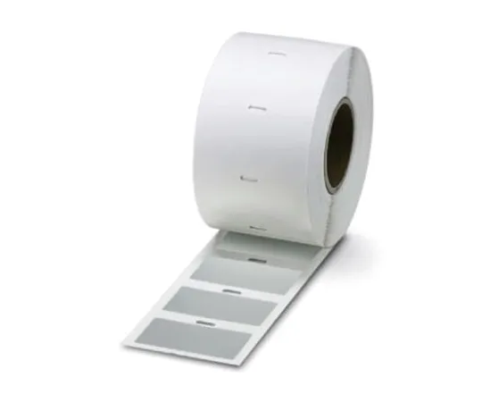 64-1581-62　Phoenix Contact Silver Address Label, 100 x 73mm, Pack of 300　0817112