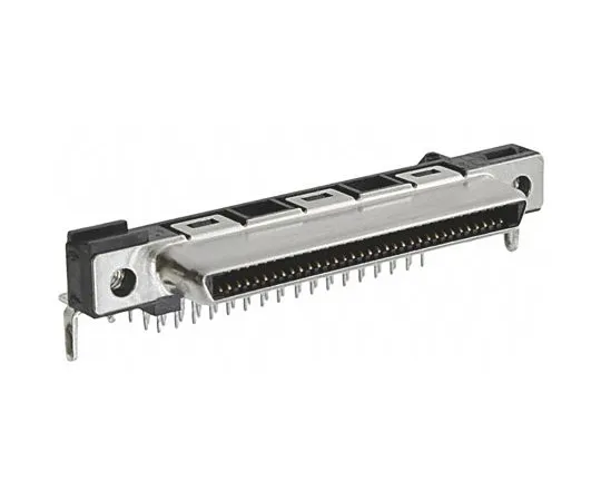 64-1415-67　TE Connectivity CHAMP Series 1.6mm Pitch 68 Way 2 Row Right Angle PCB Socket, Through Hole, Solder Termination　5796055-2