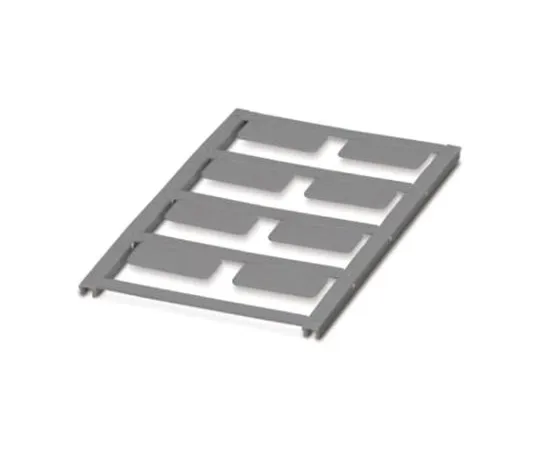 64-1599-82　Phoenix Contact Silver Address Label, 27 x 12.5mm, Pack of 8　0825471
