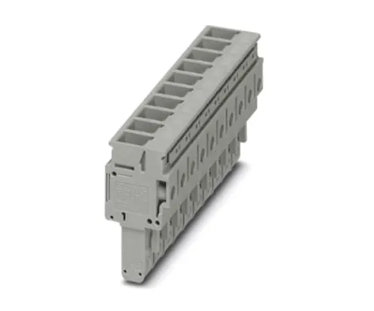 64-1588-10　Phoenix Contact UP 6/10 Terminal Plug, 10 Way/Pole, Screw Terminals, 0.2 → 6 mm², Polyamide, 1 kV　3060704