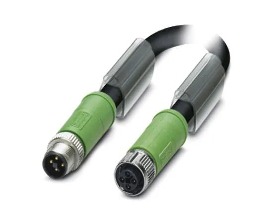 64-1567-14　Phoenix Contact, SAC-4P-MST/ 2.0-PUR/FST SCO Series, Straight M12 to Straight M12 Cable assembly, 2m Cable　1408809