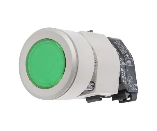 64-1631-55　Illuminated Push Button Switch, IP65, Green, Panel Mount, Momentary for *** with Eao 04 Series Contact Block -40°C +55°C　704.032.518