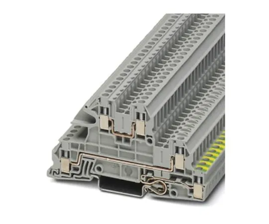 64-1572-77　Phoenix Contact, UTI 2.5-PE/L/L Series , 400 V Earth Terminal Block, Screw Termination　3076029