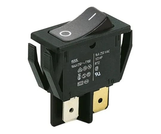 64-1433-92　Marquardt Double Pole Single Throw (DPST), Latching Rocker Switch Panel Mount　01552.0102-00