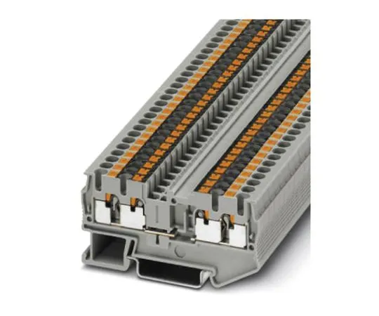 64-1601-47　Phoenix Contact, PT 2.5/QUATTRO-U Series , 500 V Feed Through Terminal Block, Push In Termination　3209569