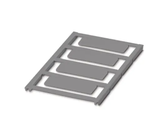 64-1600-09　Phoenix Contact Silver Address Label, 49 x 15mm, Pack of 4　0827905