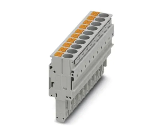 64-1588-14　Phoenix Contact PP-H 6/10 Terminal Plug, 10 Way/Pole, Push In Terminals, 0.5 → 10 mm², PA, 1 kV　3061651