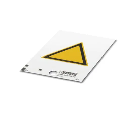 64-1627-38　Phoenix Contact Yellow Address Label, 100 x 100mm　1014133