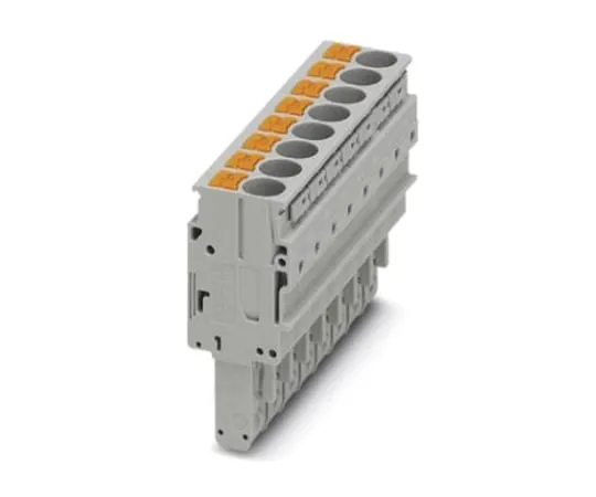 64-1588-04　Phoenix Contact PP-H 6/ 8 PCB Terminal Block, 8 Way/Pole, Push In Terminals, 0.5 → 10 mm², PA, 1 kV　3061635
