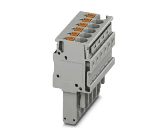 64-1588-03　Phoenix Contact PP-H 4/13 PCB Terminal Block, 13 Way/Pole, Push In Terminals, 0.2 → 6 mm², PA, 800 V　3212087