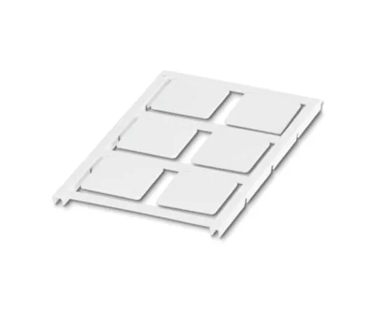 64-1599-84　Phoenix Contact White Address Label, 27 x 27mm, Pack of 6　0825481