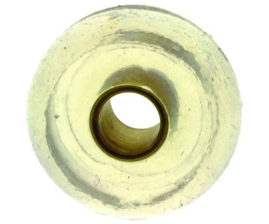 64-1535-34　Taica 4mm 6.5mm Shock Mount GEL Bush S-8 60 → 90Hz Brass (Collar), Silicone (Bush) +200°C -40°C 0.2 →　GEL Bush S-8