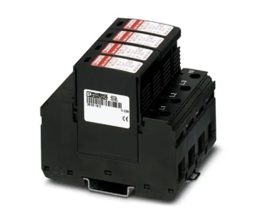 64-1556-41　Phoenix Contact VAL-MS-T1/T2 335/12.5/4+0 Series 335 V ac Maximum Voltage Rating 150kA Maximum Surge Current Lightning　2800645