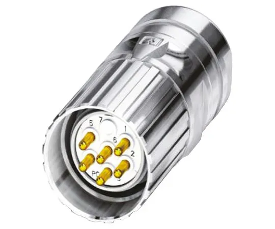 64-1416-04　Phoenix Contact CA-09P1N128007 Series M23 Cable Mount Connector, 9 contacts Plug　1619715