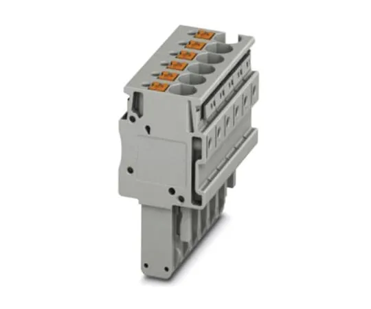64-1588-09　Phoenix Contact PP-H 4/14 PCB Terminal Block, 14 Way/Pole, Push In Terminals, 0.2 → 6 mm², PA, 800 V　3212093