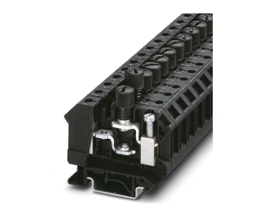 64-1592-58　Phoenix Contact, Black, UK 10-DREHSI-EX (5X20) Series, 10A 1 F***d DIN Rail Terminal　3073953