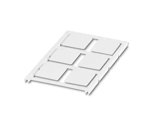 64-1580-48　Phoenix Contact White Address Label, 27 x 27mm, Pack of 6　0803226