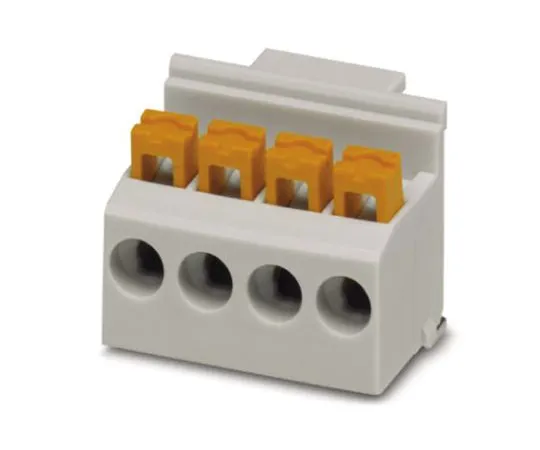 64-1566-38　Phoenix Contact FKDSO 2.5/ 4-L KMGY, 4 Way PCB Terminal Block　2200319