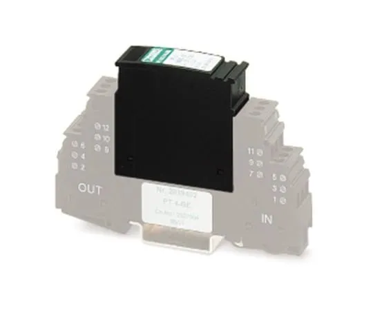 64-1537-17　Phoenix Contact PT 4-24AC-ST Series 28 V ac, 40 V dc Maximum Voltage Rating 20kA Maximum Surge Current Protective Plug,　2800078