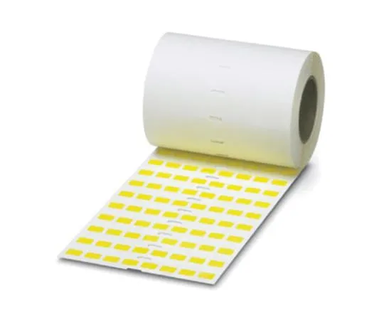 64-1581-45　Phoenix Contact Yellow Address Label, 25.4 x 12.7mm, Pack of 2500　0816838