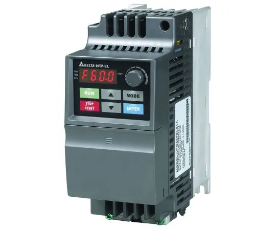 64-1629-24　Delta Inverter Drive, 3-Phase In, 0 → 600Hz Out 1.5 kW, 400 V ac with EMC Filter, 4.3 A VFD-EL, IP20　VFD015EL43A