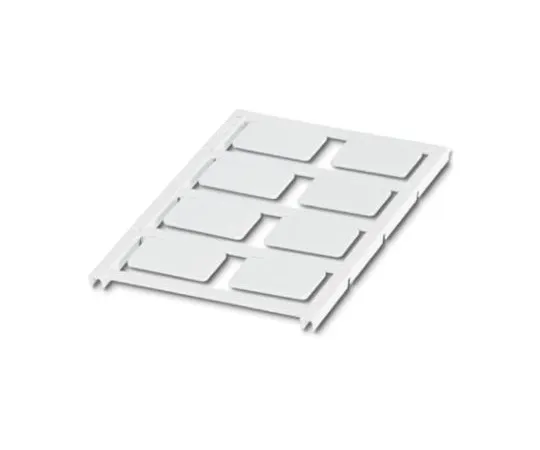 64-1580-50　Phoenix Contact White Address Label, 27 x 18mm, Pack of 8　0803225
