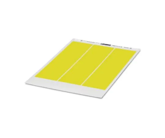 64-1628-03　Phoenix Contact Yellow Address Label, 6 x 16mm, Pack of 405　0807096