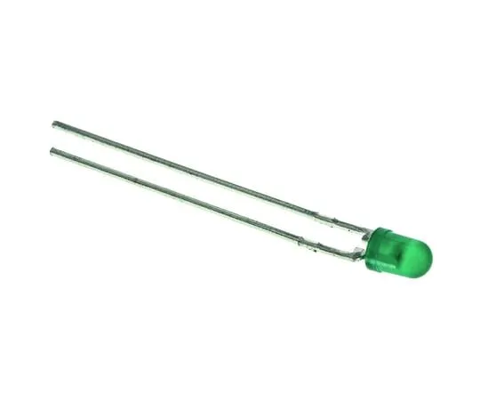 64-1632-48　6 V Green LED 3mm Through Hole, Kingbright L-7104GD-5V　L-7104GD-5V