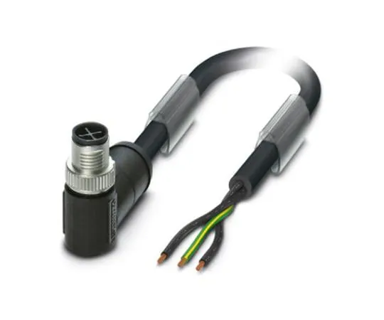 64-1567-53　Phoenix Contact, SAC-3P-MRS/ 1.0-PVC PE SCO Series, Right Angle M12 to Unterminated Cable assembly, 1m Cable　1411640