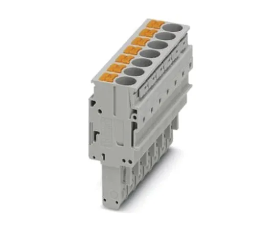 64-1588-01　Phoenix Contact PP-H 6/ 7 PCB Terminal Block, 7 Way/Pole, Push In Terminals, 0.5 → 10 mm², PA, 1 kV　3061622
