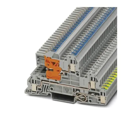 64-1572-80　Phoenix Contact, UTI 2.5-PE/L/NT Series , 400 V Earth Terminal Block, Screw Termination　3076028