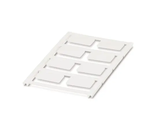64-1600-04　Phoenix Contact White Address Label, 27 x 15mm, Pack of 8　0827894