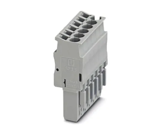 64-1587-92　Phoenix Contact SP 2.5/15 Terminal Plug, 15 Way/Pole, Spring Cage Terminals, 0.08 → 4 mm², PA, 500 V　3040397