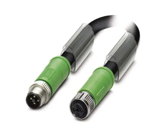 64-1567-11　Phoenix Contact, SAC-4P-MST/ 0.6-PUR/FST SCO Series, Straight M12 to Straight M12 Cable assembly, 600mm Cable　1408807