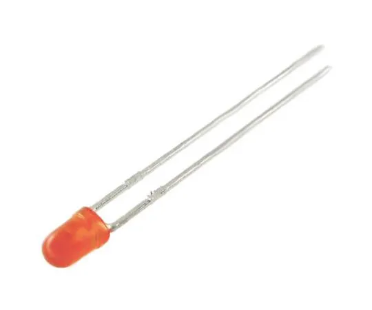 64-1639-65　2.5 V Orange LED 3mm Through Hole, Kingbright L-7104SECK　L-7104SECK