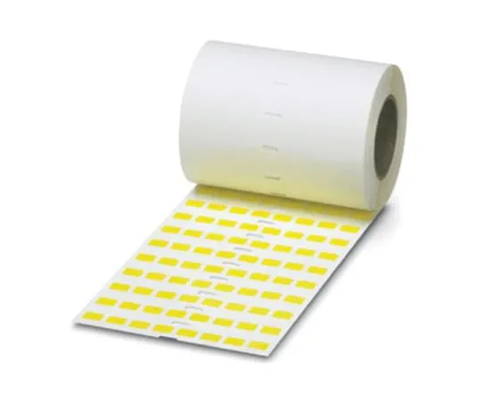 64-1600-24　Phoenix Contact Yellow Address Label, 18 x 6mm, Pack of 10000　0828460