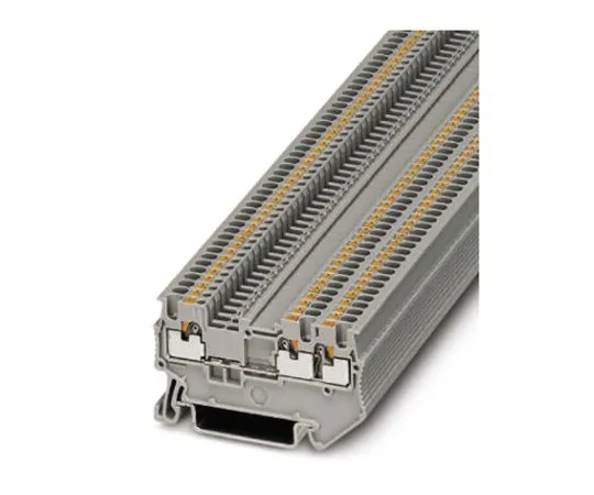 64-1600-83　Phoenix Contact, PT 1.5/S-TWIN RD Series , 500 V Feed Through Terminal Block, Push In Termination　3208156