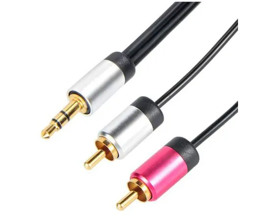 64-1534-21　Cable Power 3m RCA Cable Male Stereo Jack to Male RCA Plug Black　CPAL010-3m