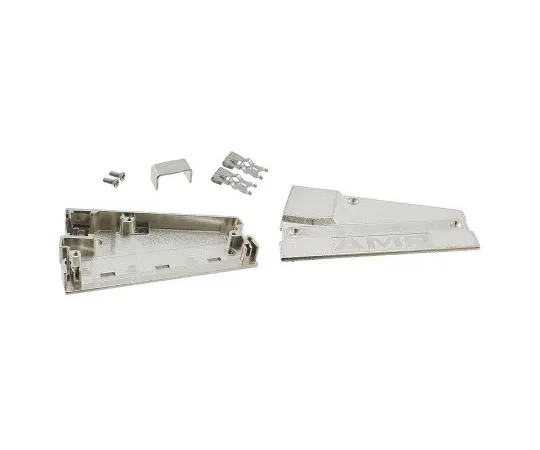 64-1415-66　TE Connectivity Amplimite 0.050 Series Zinc Right Angle D-sub Connector Backshell, 100 Way, Strain Relief　5749206-1