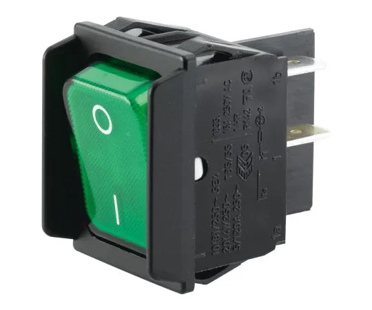 64-1433-86　Marquardt Illuminated Double Pole Single Throw (DPST), Latching Rocker Switch　1835.3608