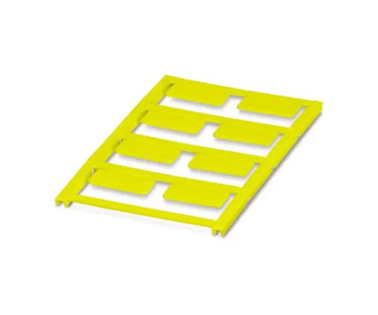 64-1599-81　Phoenix Contact Yellow Address Label, 27 x 12.5mm, Pack of 8　0825470